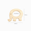 Mordedor para Bebé de Madeira Design Elefante com Medida