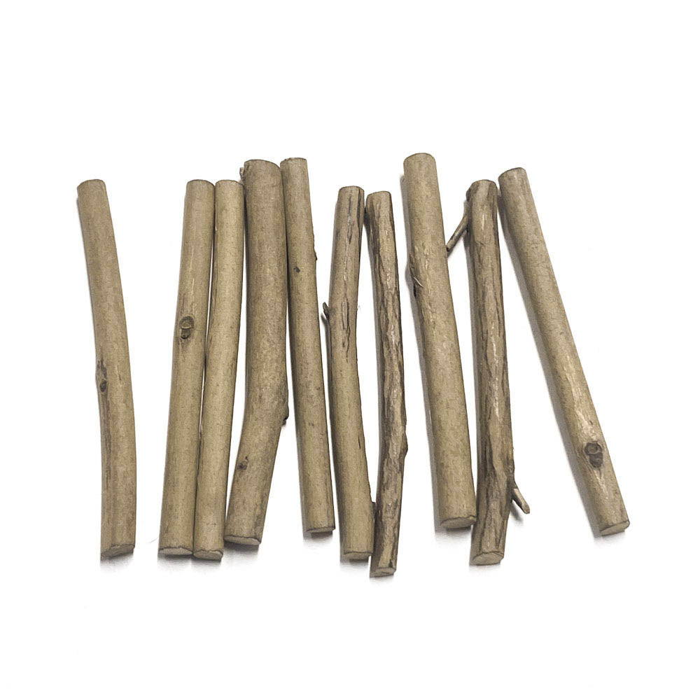 Varas de madeira natural