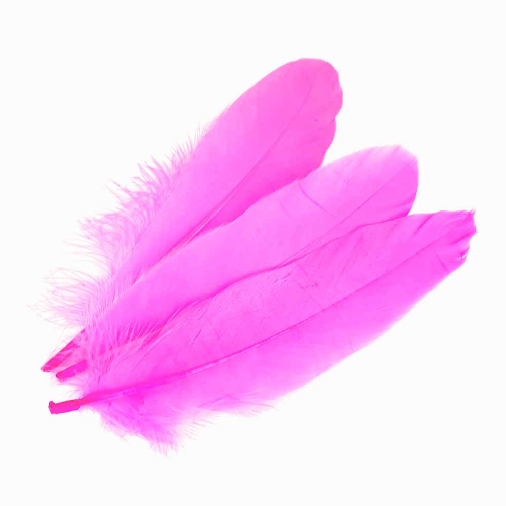 PENAS DE GANSO rosa forte