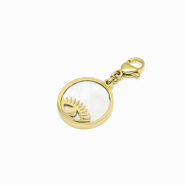 Pendente Aço Inox com Madrepérola 30x15mm