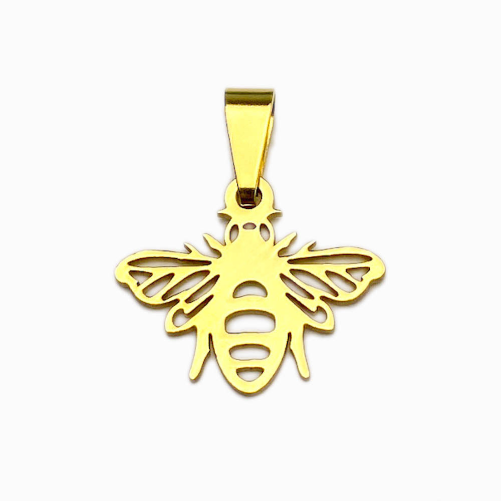 Pendente Abelha 18x15mm - Aço Inox