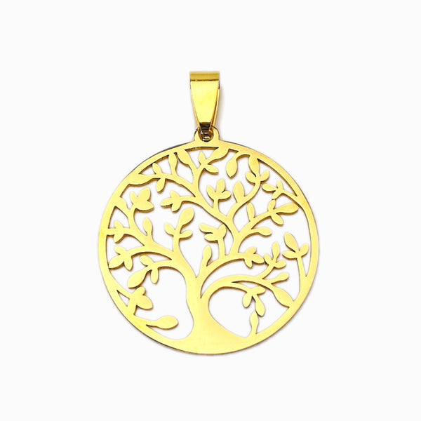 Pendente Árvore da Vida 30x30mm - Aço Inox