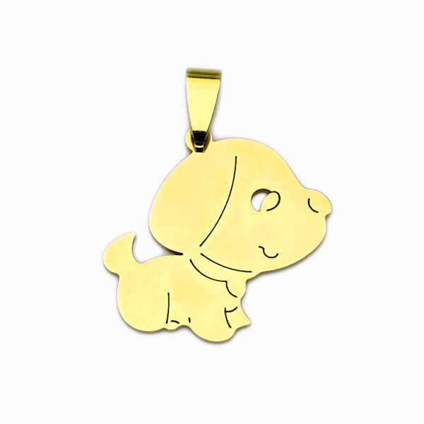 Pendente Cãozinho 27x26mm - Aço Inox
