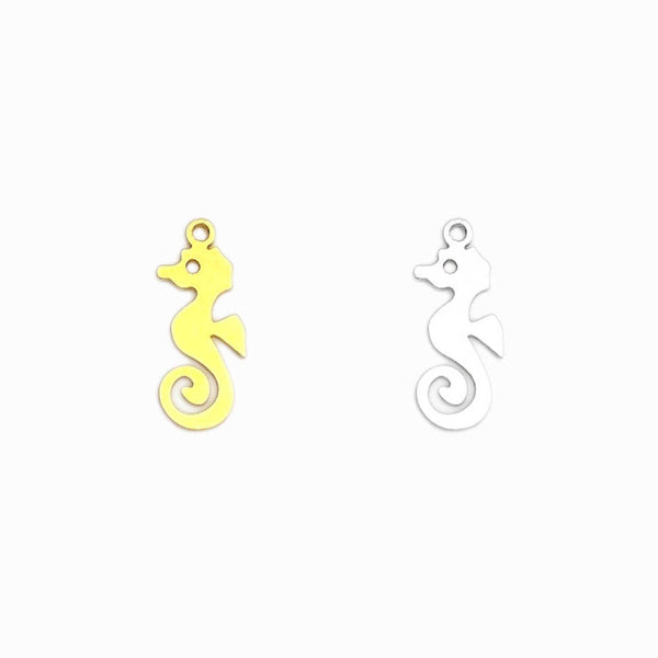 Pack 3 Pendente Cavalo-marinho 15x6mm - Aço Inox