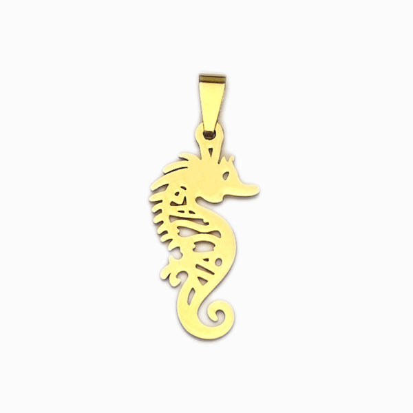 Pendente Cavalo Marinho 28x13mm - Aço Inox