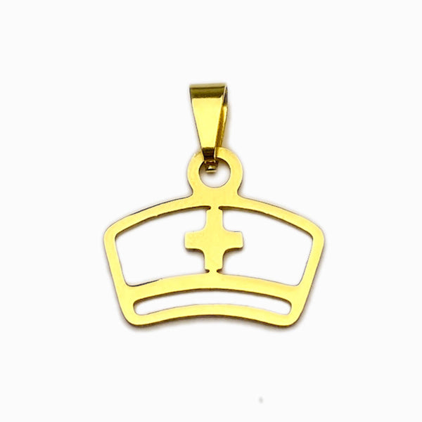 Pendente Chapéu de Enfermeira 20x17mm - Aço Inox