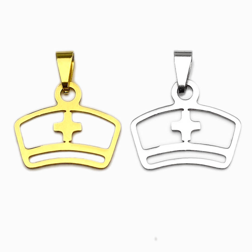 Pendente Chapéu de Enfermeira 20x17mm - Aço Inox