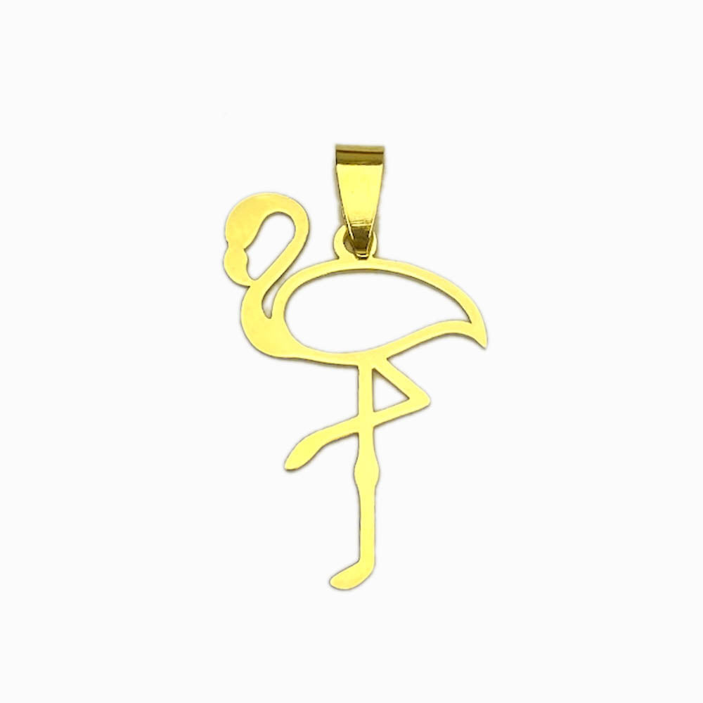 Pendente Flamingo 35x20mm - Aço Inox