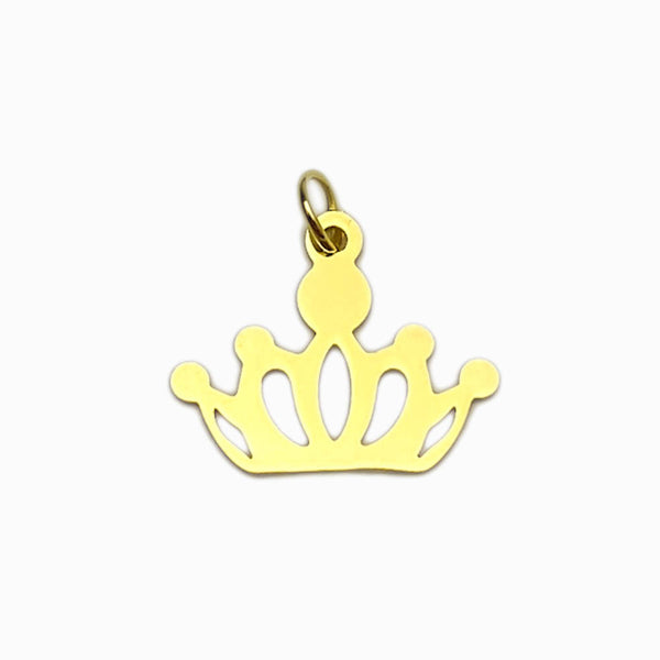 Pendente Coroa 19x15mm - Aço Inox