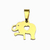 Pendente Elefante 15x12mm - Aço Inox