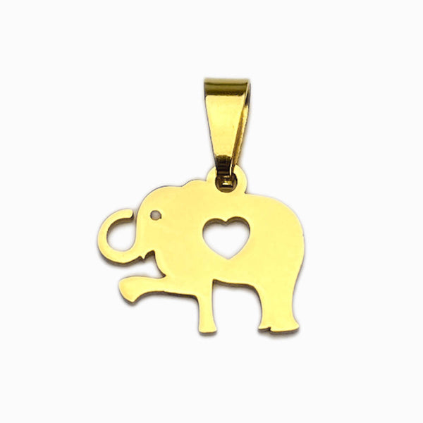Pendente Elefante 15x12mm - Aço Inox