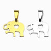 Pendente Elefante 15x12mm - Aço Inox