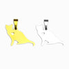 Pendente Gato 22x17mm - Aço Inox