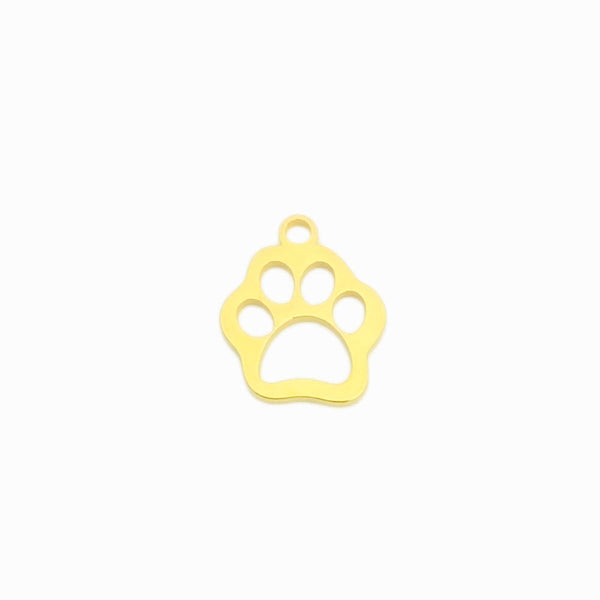 Pack 3 Pendente Pata Urso 15x12mm - Aço Inox