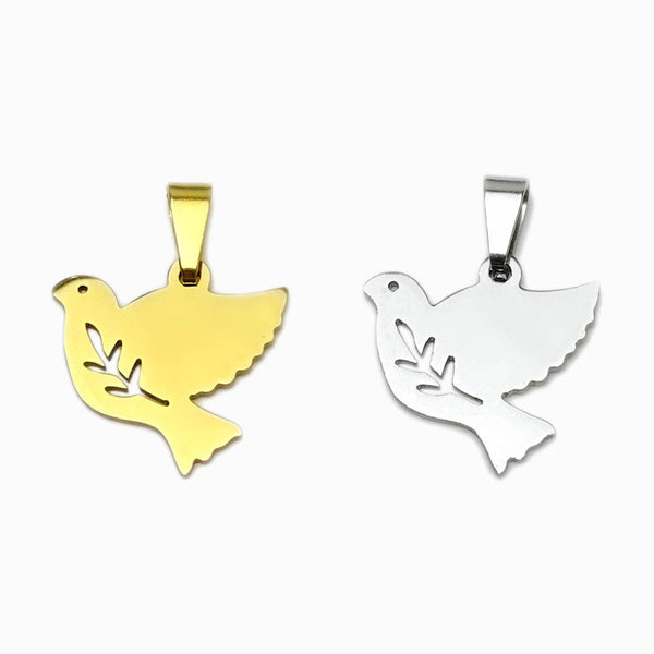 Pendente Espirito Santo 18x17mm - Aço Inox