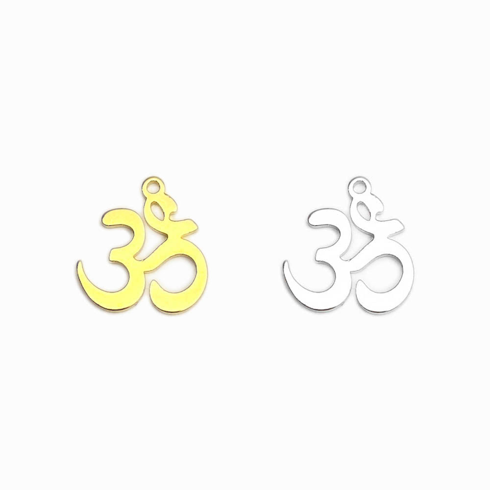 pendente símbolo OM em aço inox