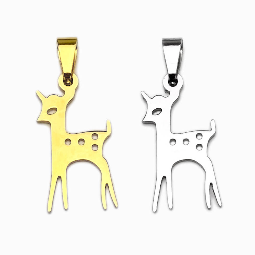 Pendente Bamby 23x12mm - Aço Inox