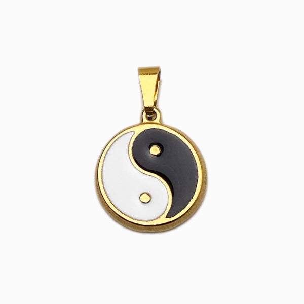 Pendente Yin Yang 16mm - Aço Inox