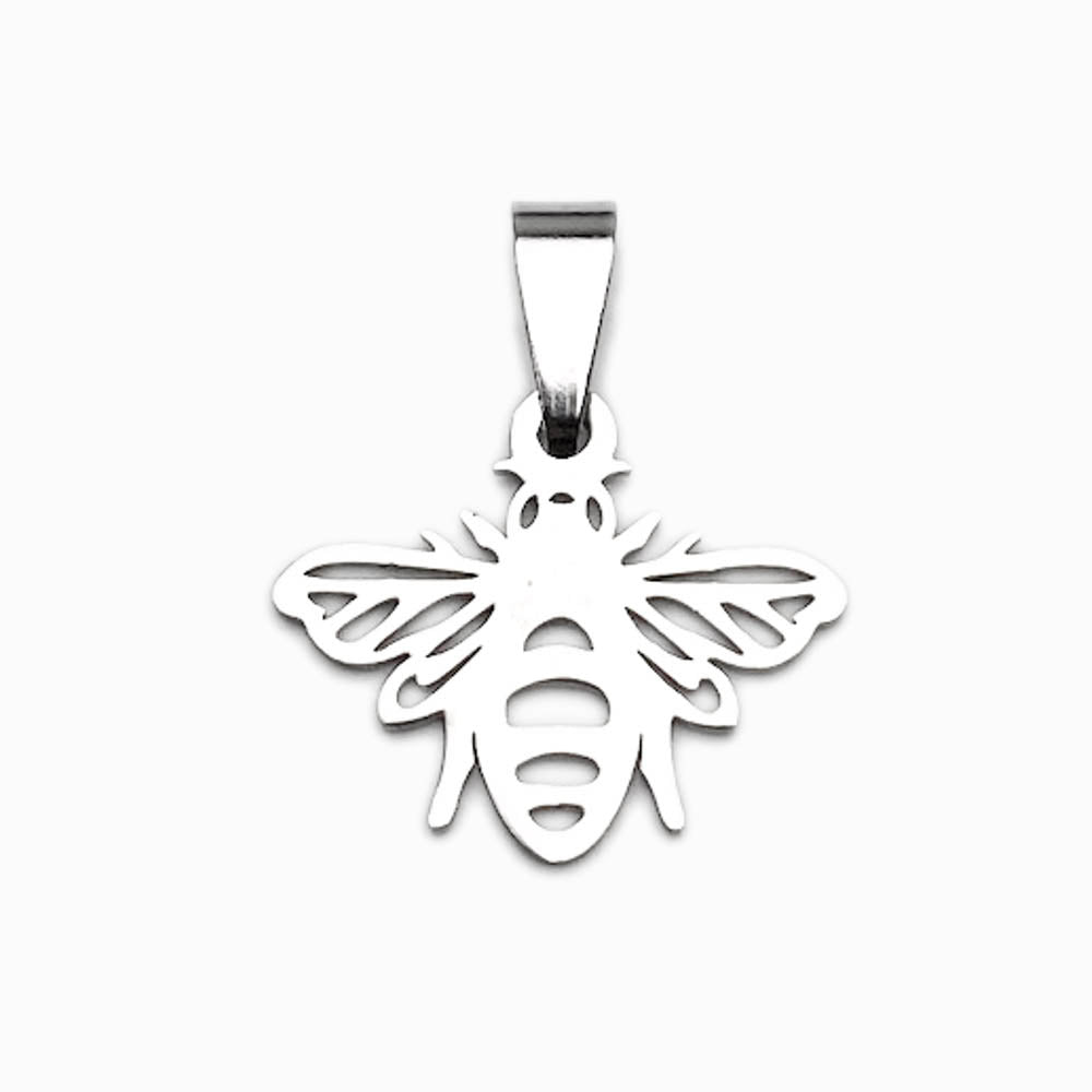 Pendente Abelha 18x15mm - Aço Inox