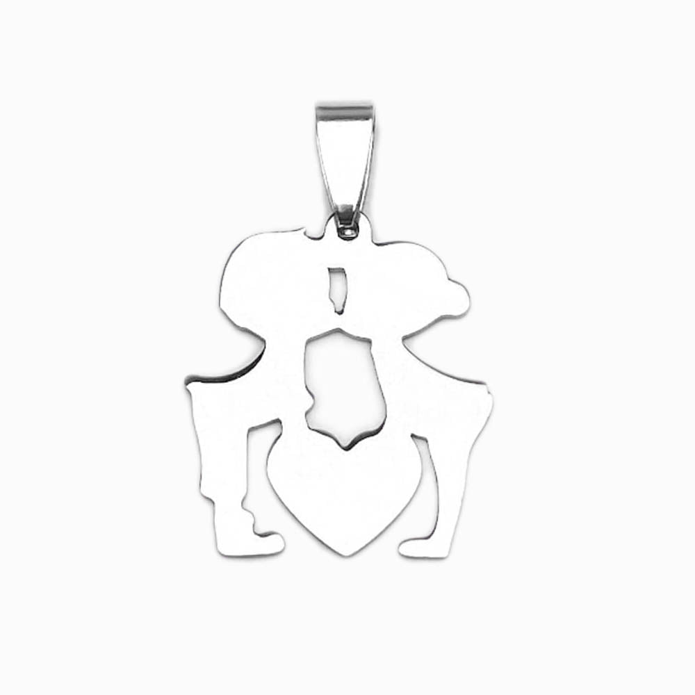 Pendente Amor Inocente 25x21mm - Aço Inox