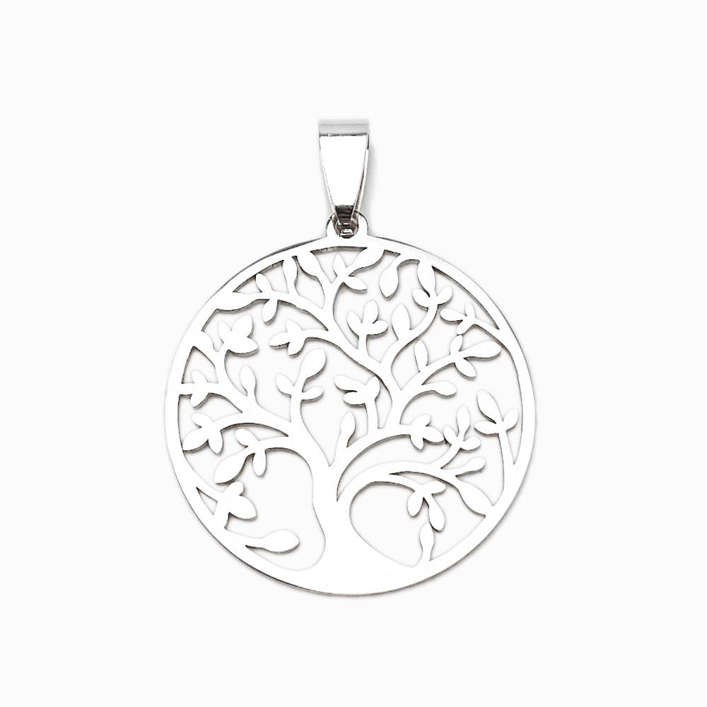 Pendente Árvore da Vida 30x30mm - Aço Inox