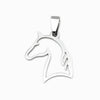 Pendente Cabeça de Cavalo 25x21mm - Aço Inox