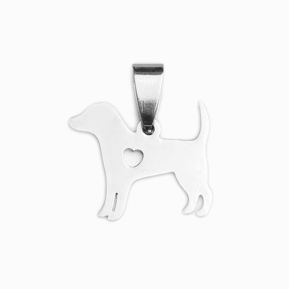 Pendente Cãozinho 20x17mm - Aço Dourado