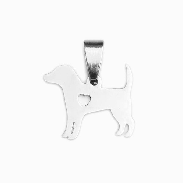 Pendente Cãozinho 20x17mm - Aço Dourado