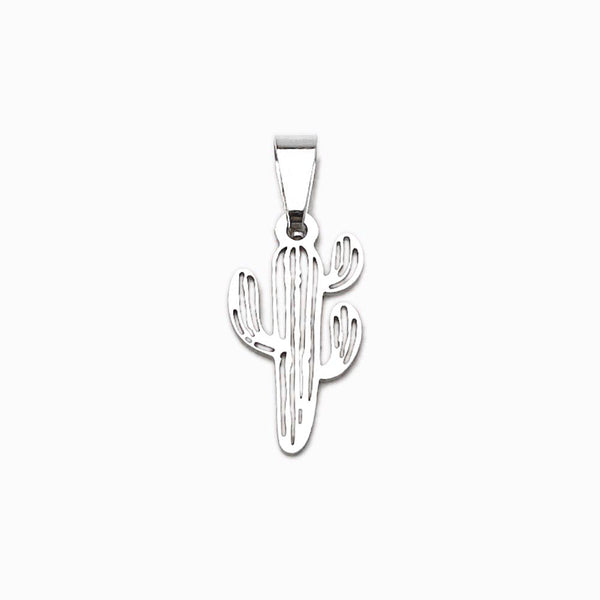 Pendente Cacto 20x10mm - Aço Inox