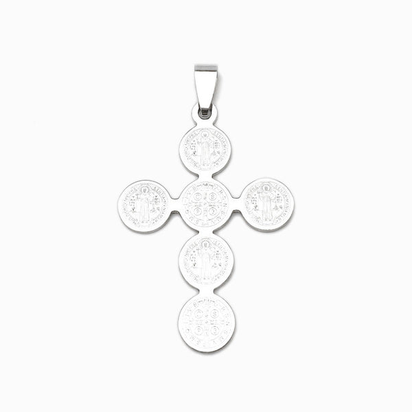 Pendente Cruz 45X32mm - Aço Inox