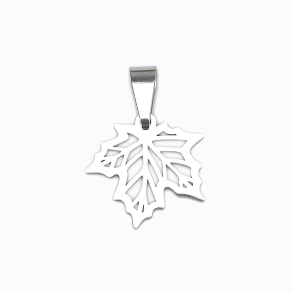 Pendente Folha de Bordo 15x15mm - Aço Inox