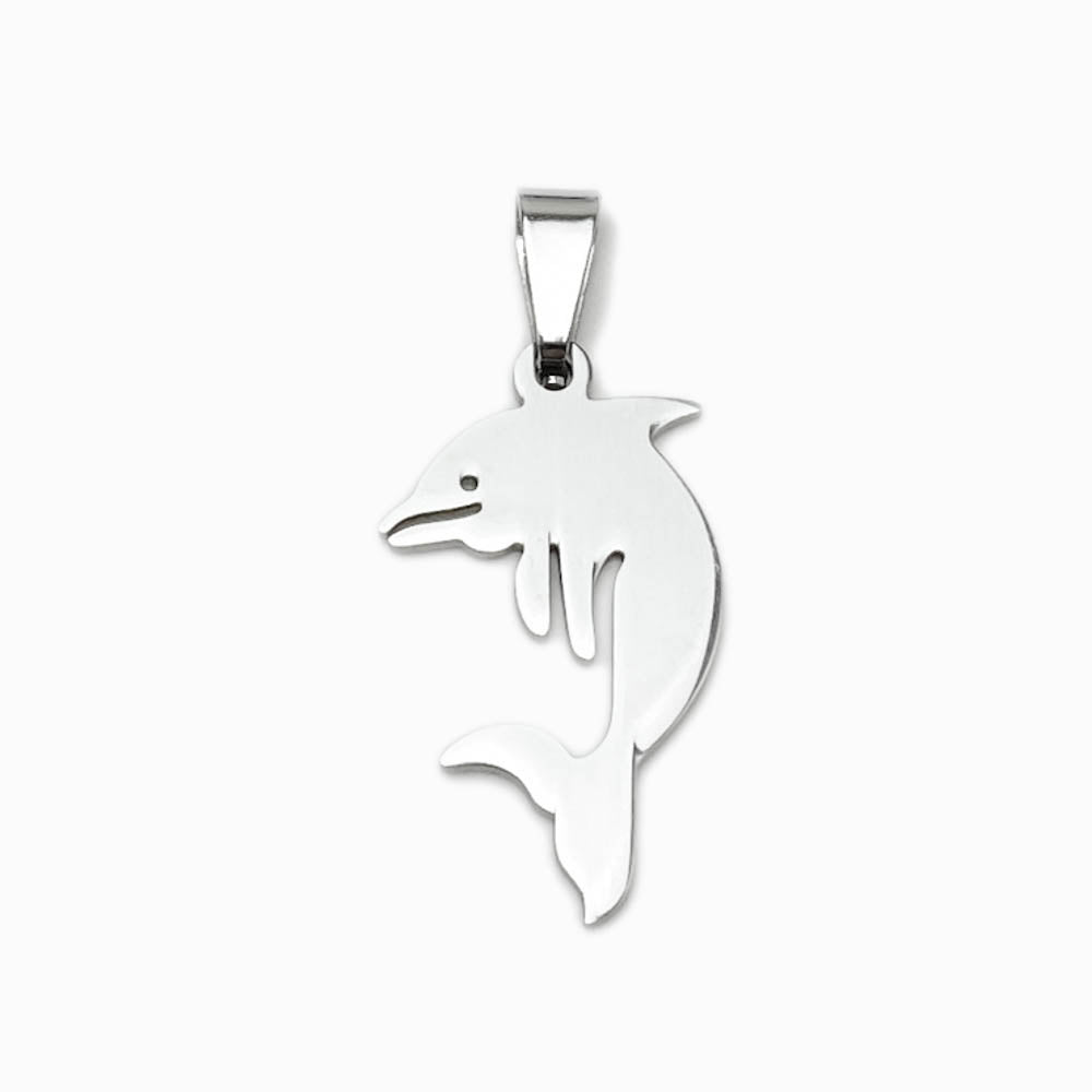 Pendente Golfinho 23x14mm - Aço Dourado