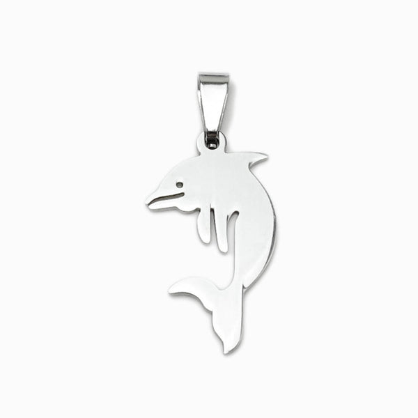 Pendente Golfinho 23x14mm - Aço Dourado