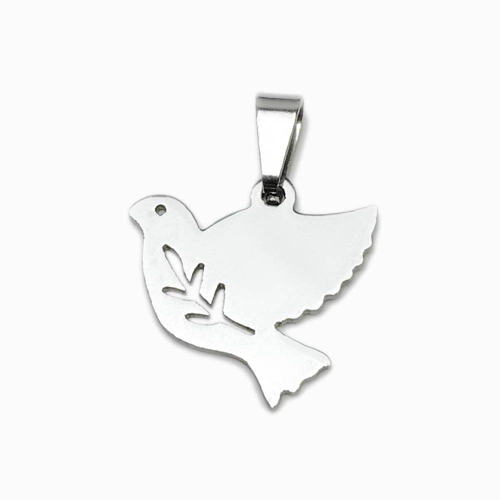 Pendente Espirito Santo 18x17mm - Aço Inox