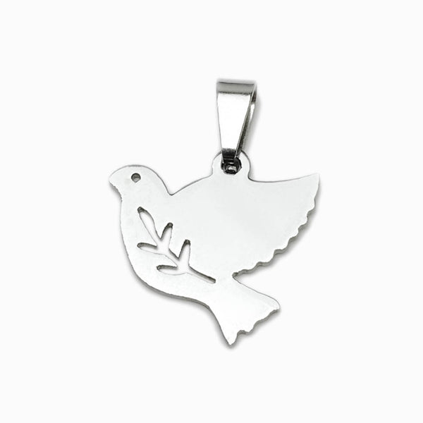 Pendente Espirito Santo 18x17mm - Aço Inox