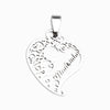 Pendant I love you Godmother 30x25mm - Gold Stainless Steel