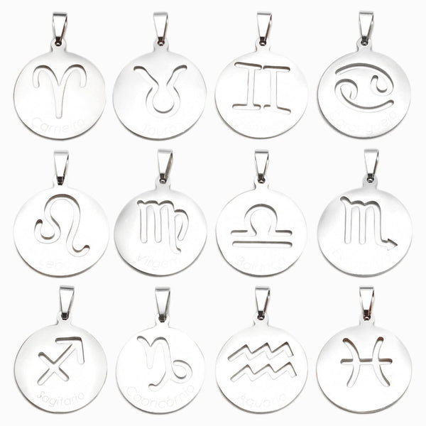 Pendente Símbolos dos Signos - Aço Inox