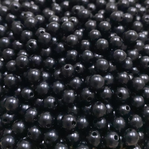 Pérola sintética 6mm preto