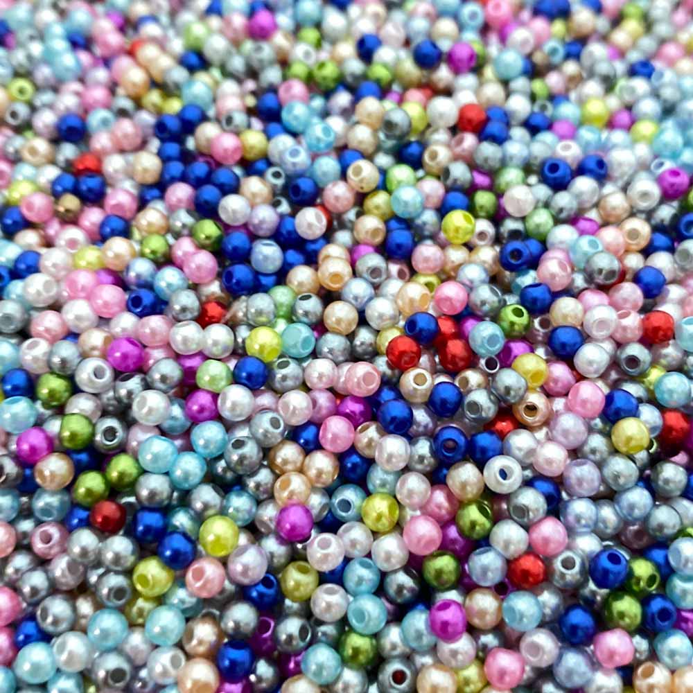 Pérola sintética colorida 3mm