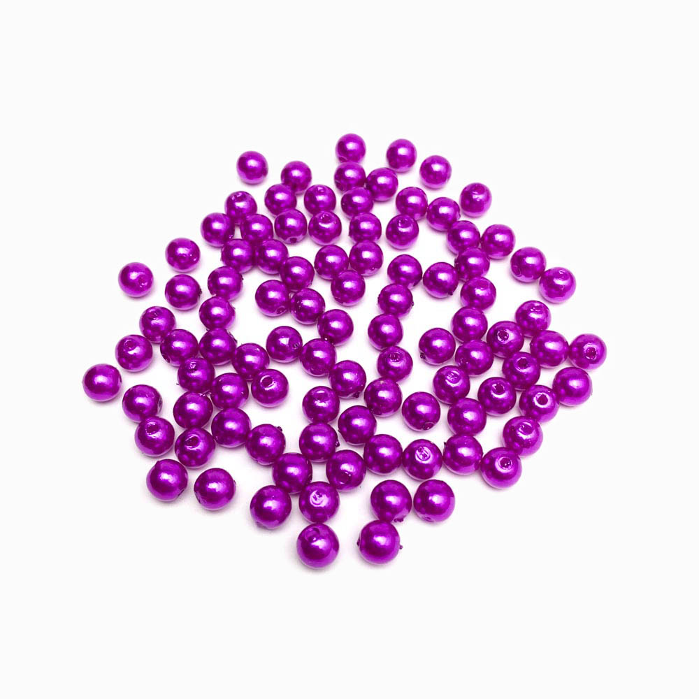 Pérola sintética 6mm roxo