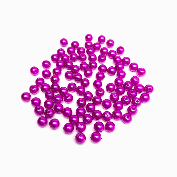 Pérola sintética 6mm roxo