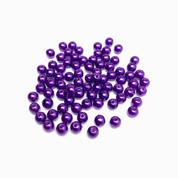 Pérola sintética 6mm roxo escuro