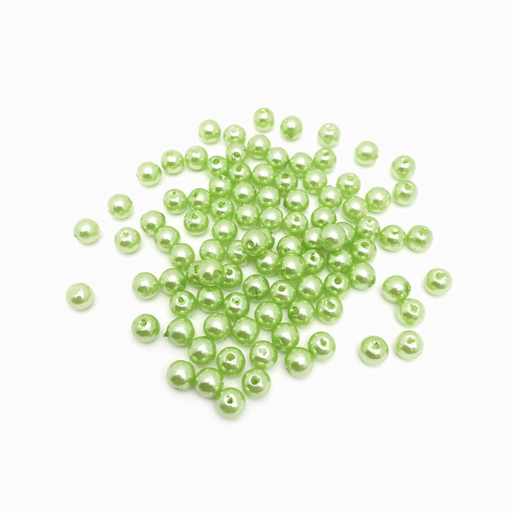 Pérola sintética 6mm verde claro
