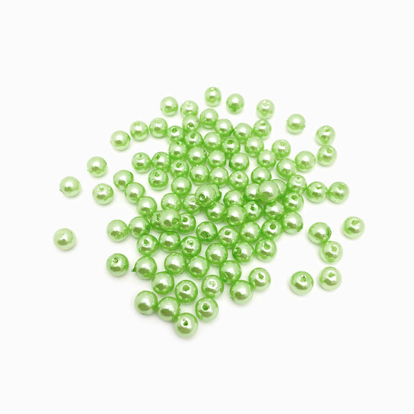 Pérola sintética 6mm verde claro