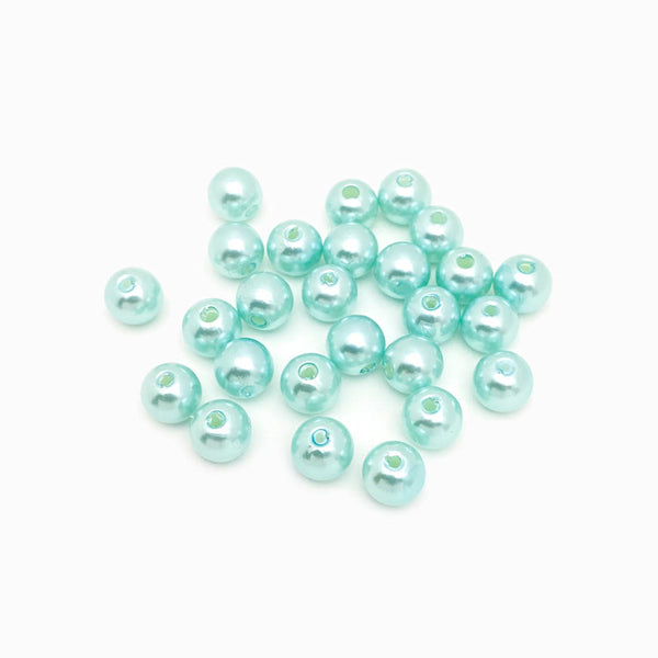 Pérola sintética 8mm azul água