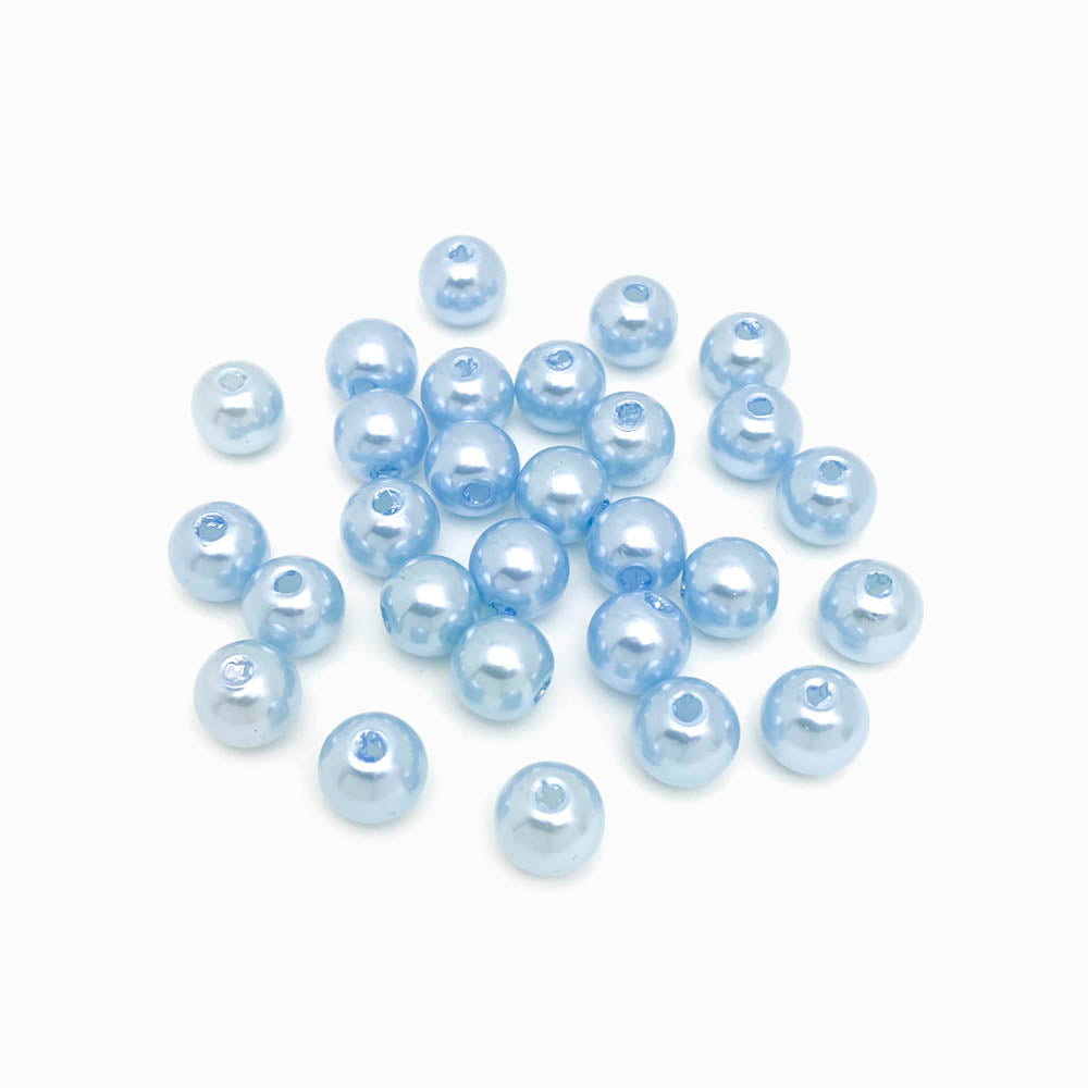 Pérola sintética 8mm azul claro