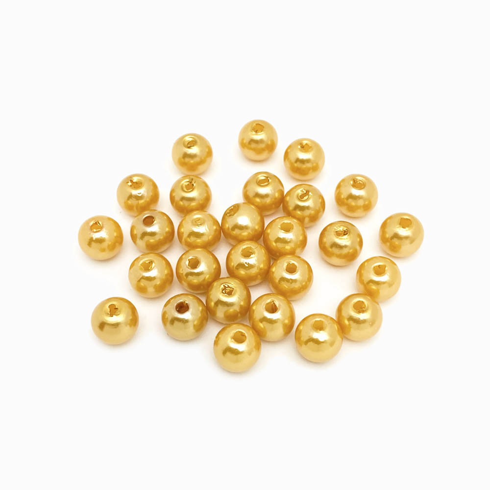 Pérola sintética 8mm castanho