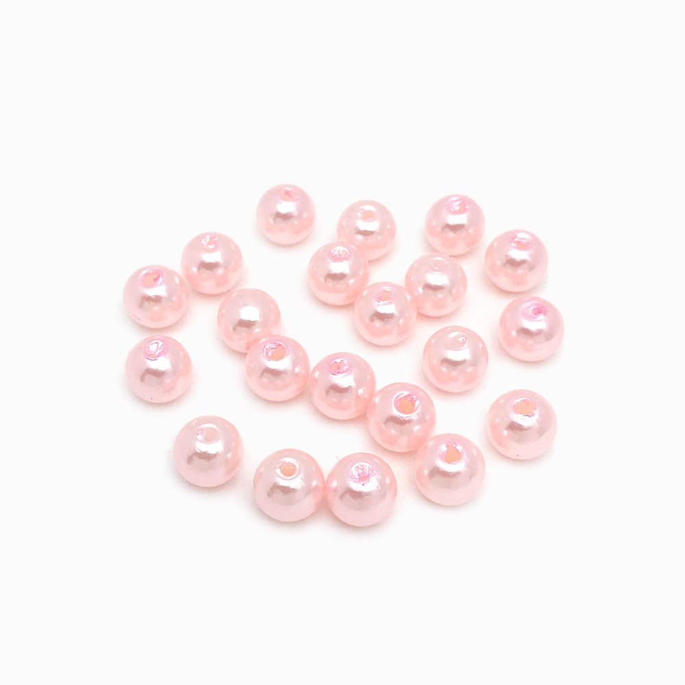 Pérola sintética 8mm rosa bebé
