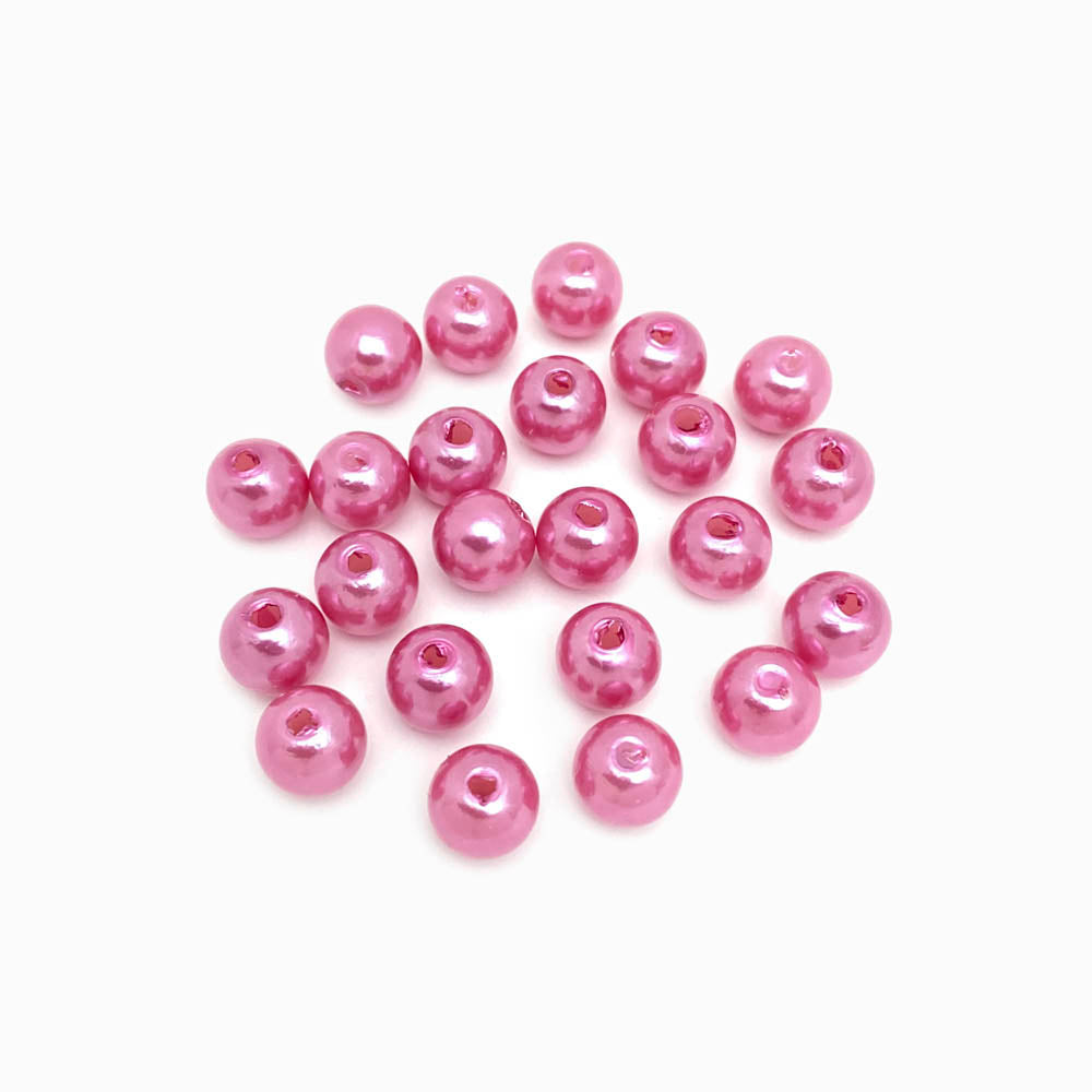 Pack 25g Pérolas Sintéticas Coloridas 8mm