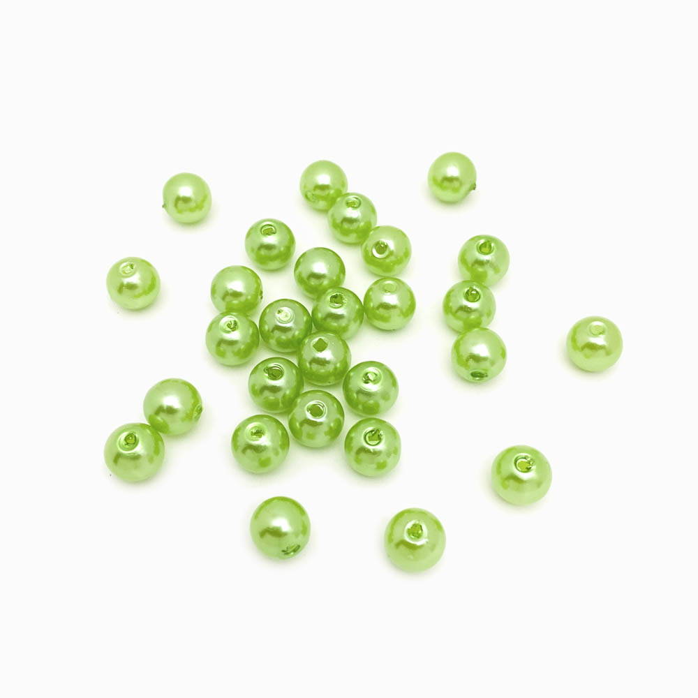 Pérola sintética 8mm verde claro
